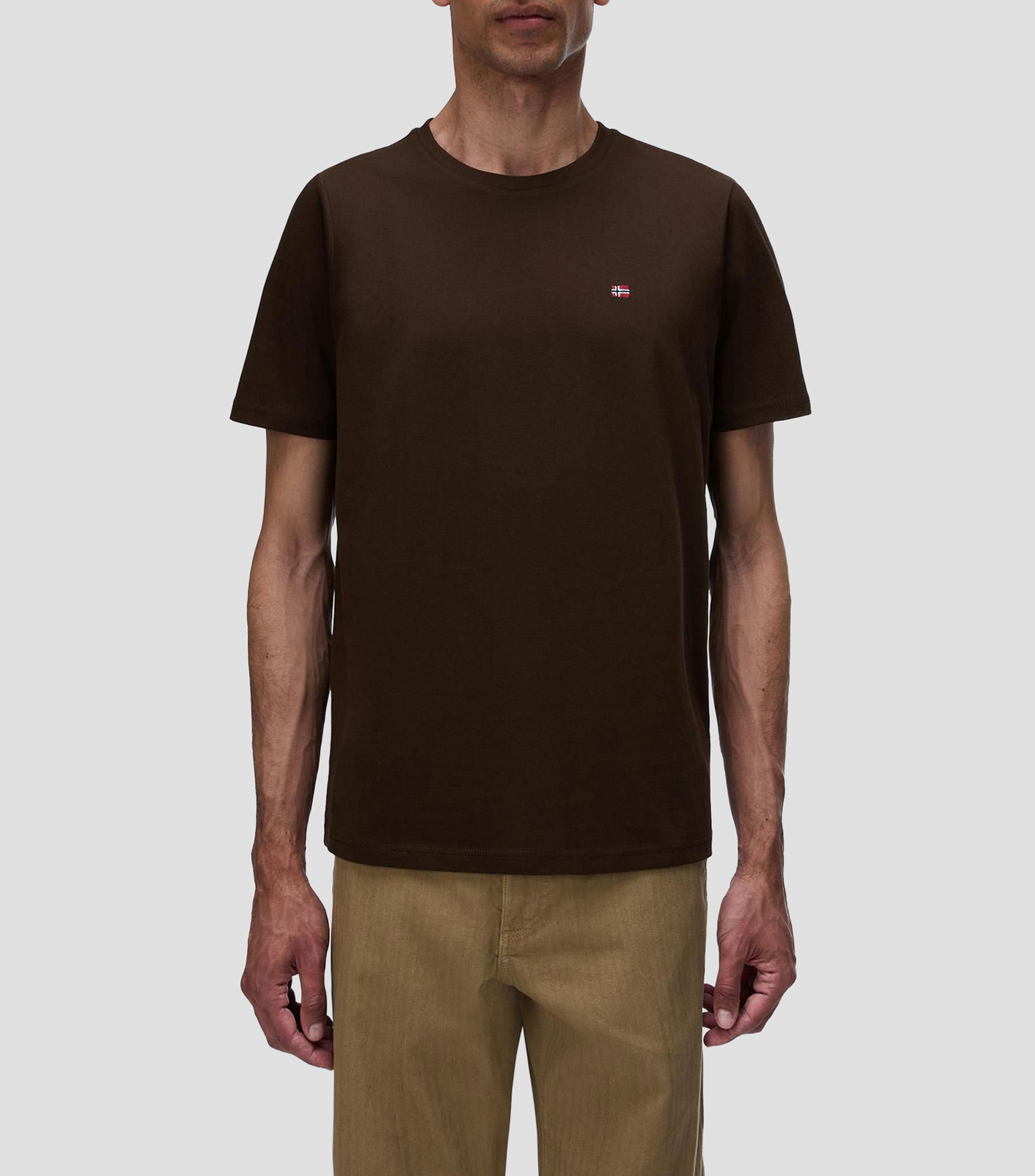 Playera cuello redondo manga corta Salis lisa Hombre